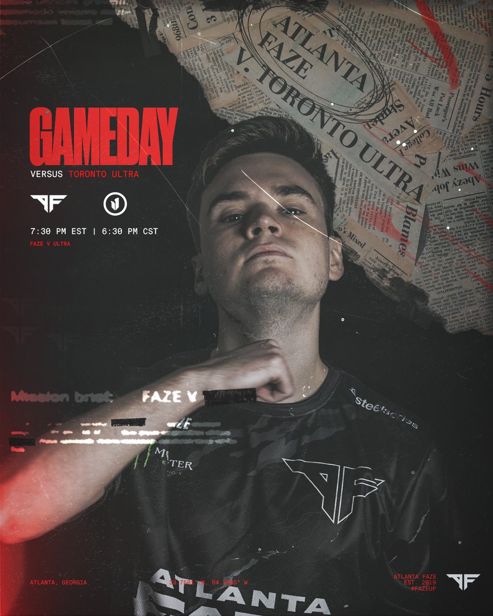 FaZe_Vegas's tweet photo. The Road to Champs, begins today 🛣️

🆚 @TorontoUltra 
🕢 7:30 EST
📺 https://t.co/Sx9tSLFaz8

#FaZeUp || #CDL2025 https://t.co/9aKOdi8DSJ