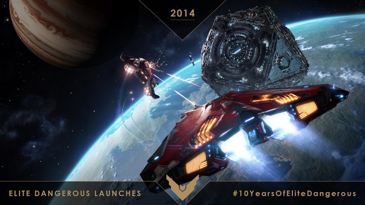 Elite Dangerous turns 10 years old on 16 December! To celebrate we'll be highlighting an event from each of its 10 years! 

Kicking things off with the release of Elite Dangerous in 2014!

#10YearsEliteDangerous
