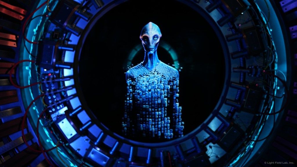 “...while the display beamed the image of an alien, I was actually interacting with a computer-generated character that was voiced and motion-captured in real-time...the alien hologram itself appeared at 4K UHD definition...“ <a href="/VentureBeat/">VentureBeat</a>

buff.ly/4gmYnqy