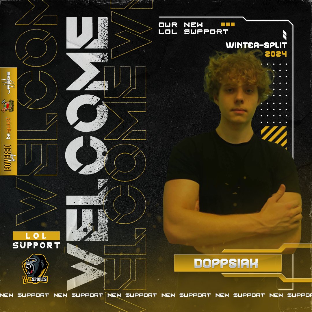 WITAMY W ZESPOLE🇵🇱

🚑<a href="/doppsiak_/">DOPPSIAK</a>

Thank you <a href="/Matingerr/">Matinger</a> for your efforts💛🖤
Doppsiak will be replacing him for our Playoff Matches

#LeagueOfLegends #WeSFamily #WeSWIN #PrmLiga3