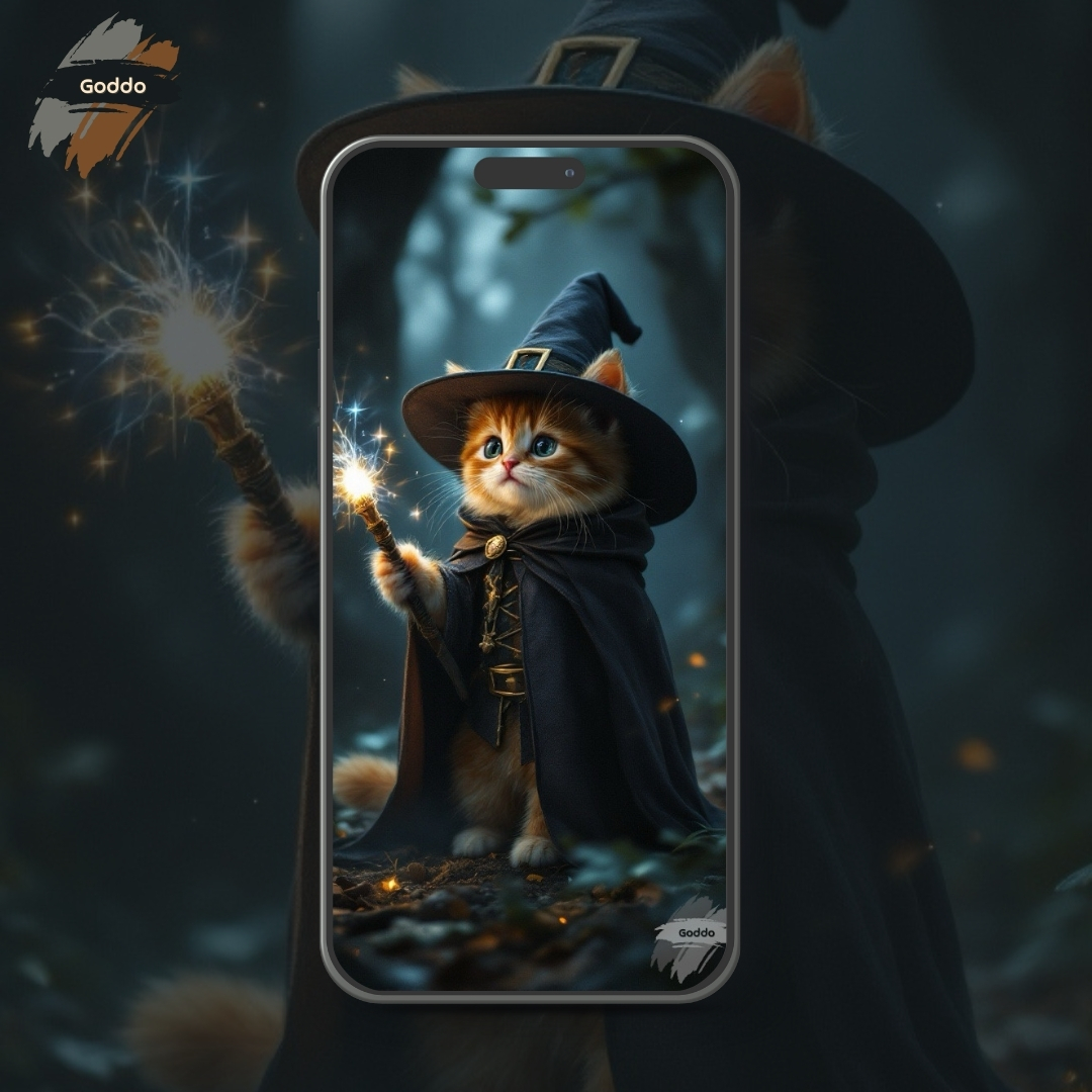 Goddo_AI's tweet photo. Casting spells and winning hearts, this little sorcerer is ready for a magical night! ✨🐱

#MagicMeow #WitchyWhiskers #GoddoAI #FantasyPets #AIArt #DigitalArtWork https://t.co/FpLnnq1wGY