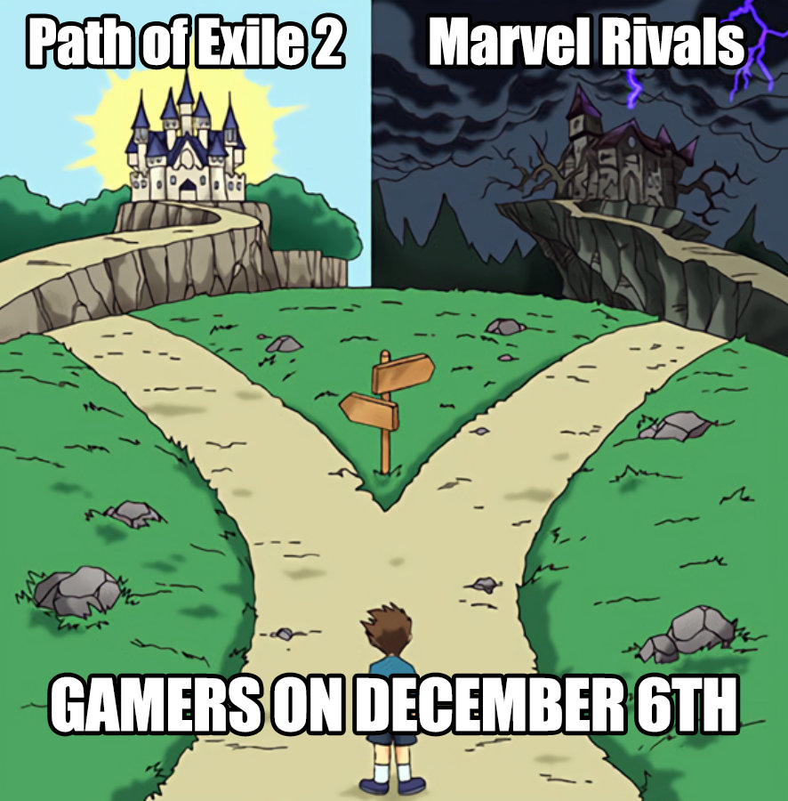 NogginMovement's tweet photo. Gamers have a very important decision to make today https://t.co/jXXRBGhJam