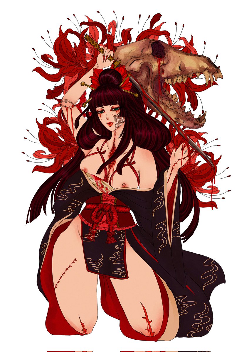 COMMISSION FOR TATTOO 

#Commission #guro #eroguro #comision #guro #horror #erotic