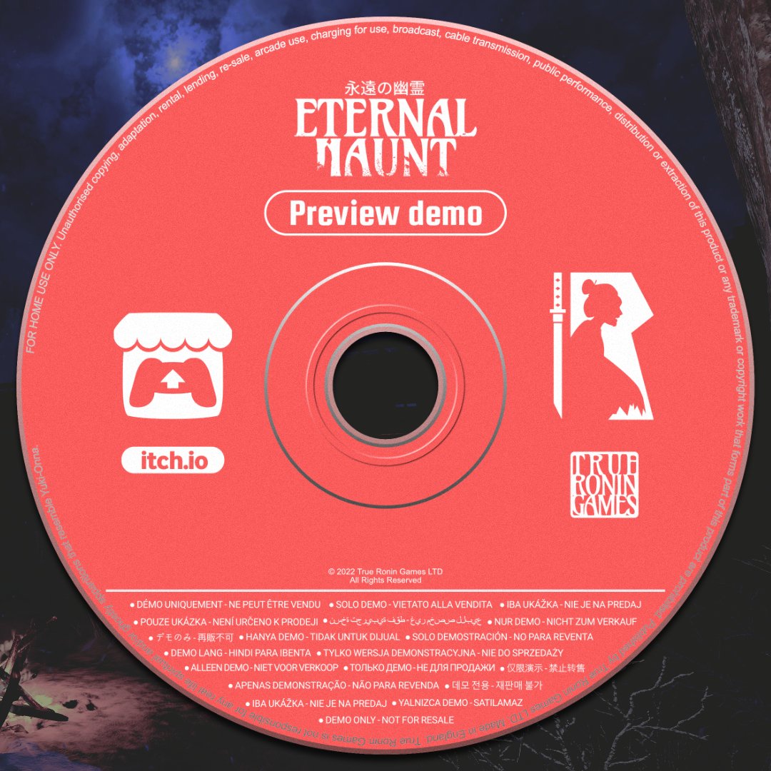 We've just launched a preview demo of 'Eternal Haunt' on <a href="/itchio/">itch.io</a>!🥶 

Looking forward to getting some feedback on something we've been working on for a while.

#horrorgame #gamedemo #ホラーゲーム #horrorfans #horrorcommunity