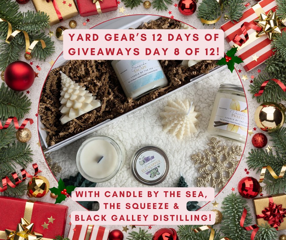 🎄🎉Day 8 of 12 Days of Giveaways!🎉🎄

Today’s prize pack is brought to you by Candle By The Sea, The Squeeze and Black Galley Distilling!

Visit our Facebook page for giveaway details and follow the rules carefully to enter! 🤞