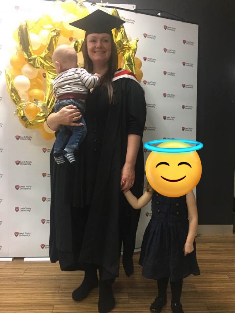 8 years ago today I graduated with my masters, bouncing an 8 week old on my knee whilst writing my final assignment was something I look back on and think 😮👀😳