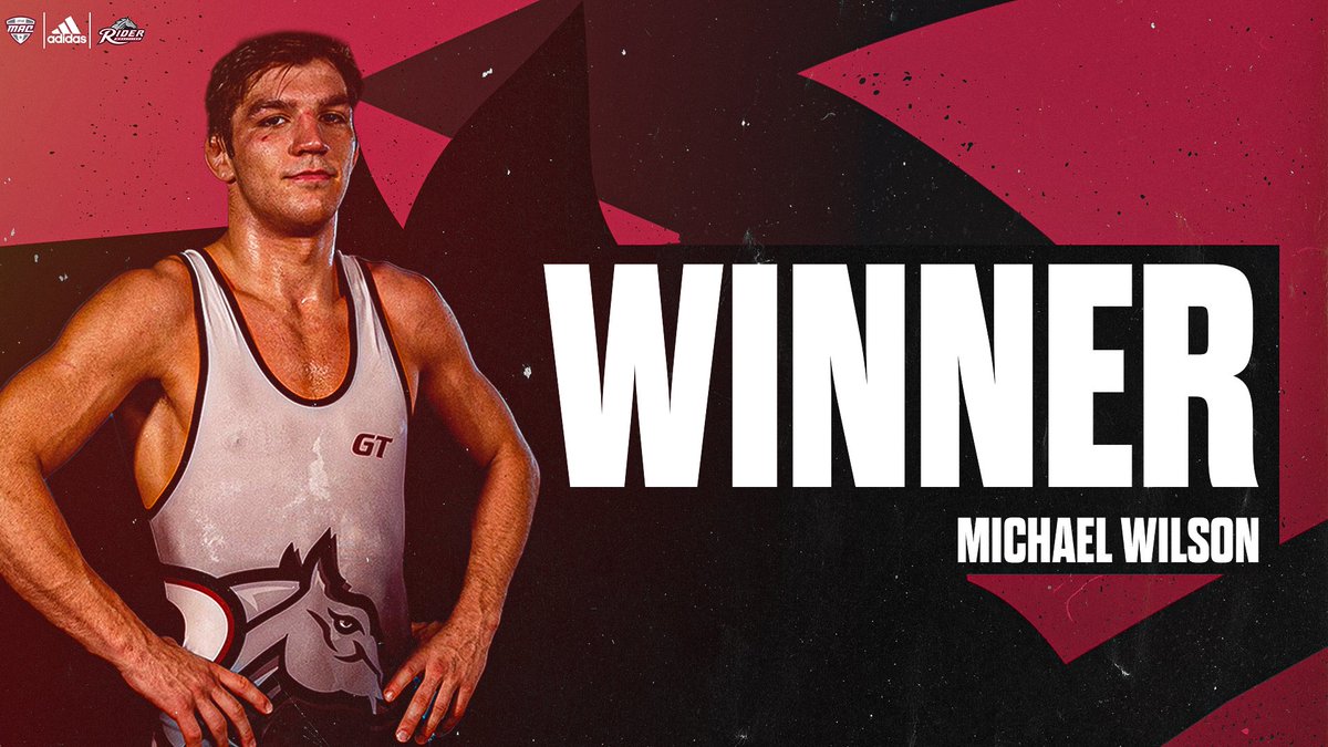 At 174, Riders Michael Wilson wins by decision 4-2 over Carter Schmidt of CBU.