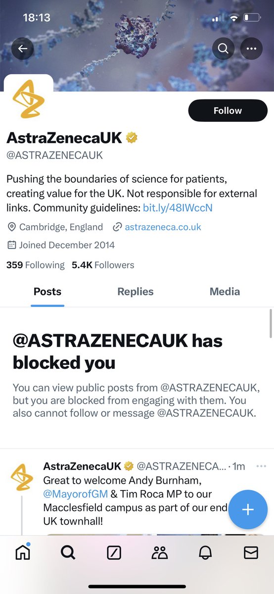 Not only does <a href="/AstraZeneca/">AstraZeneca</a> hide comments and cries for help from the vaccine injured and bereaved. 

They block us!  They would rather block us than help us. Let’s not forget these people got knighthoods. 

#vaccine #vaccineinjury 
#scandal