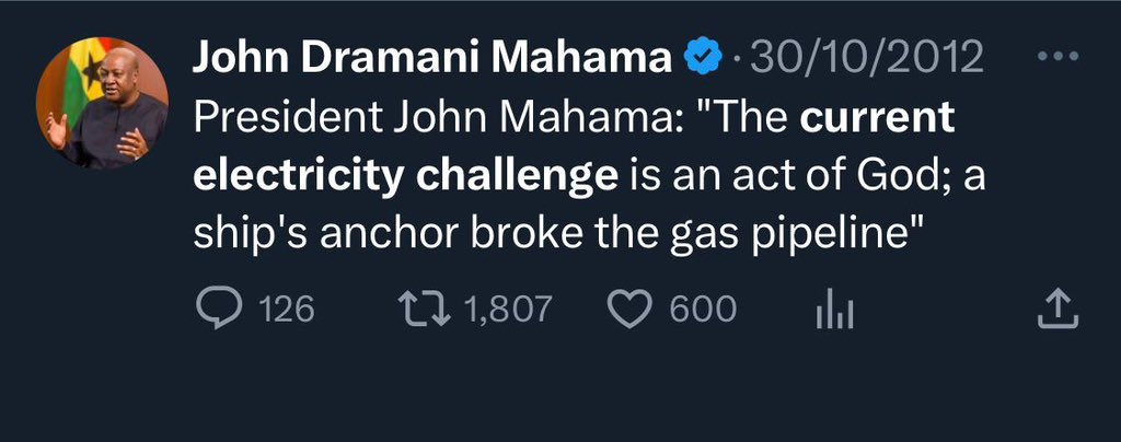 Georgiette8's tweet photo. Ghana remembers. Say Never again to #IncompetentMahama #FailedMahama 
#1TouchForBawumia #BawumiaForPresident https://t.co/c4UcJz2Hqa