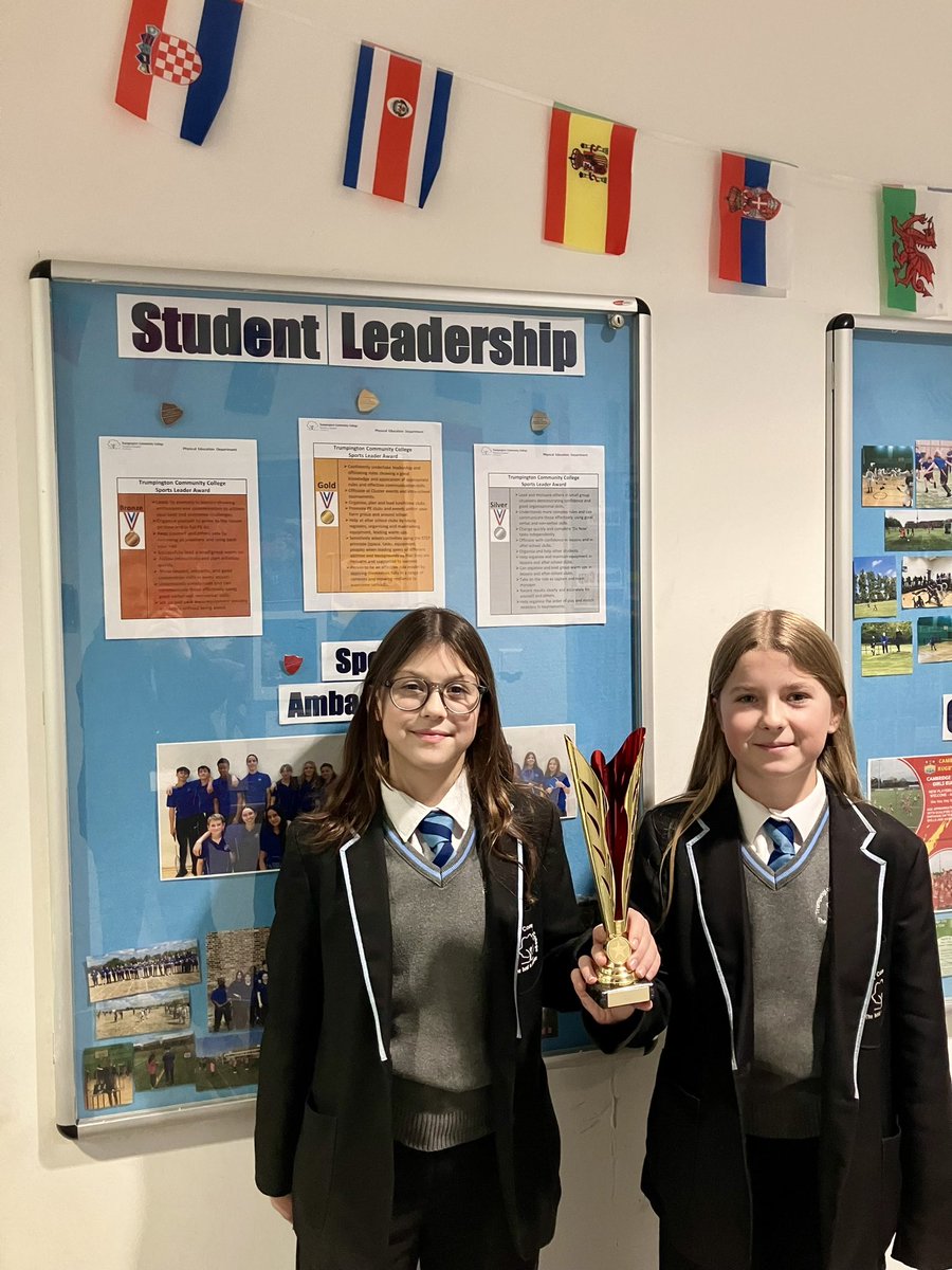PE_Trumpington's tweet photo. Dragons’ Den Winners 2024. 
Well done Alice &amp; Agnes. Watch this space for the launch of ‘Olympics Club’. @TrumpingtonCC @UnitedSport1 https://t.co/cQScOoipHw