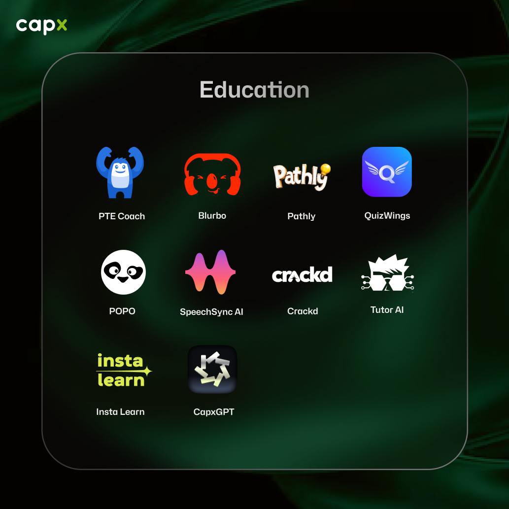 0xCapx's tweet image. The AI in education market size is estimated to grow from $5.44 billion in 2024 to $55.44 billion by 2030 at a CAGR of 47.2% 

tutors not toys : the best education agents, only on Capx 🧵