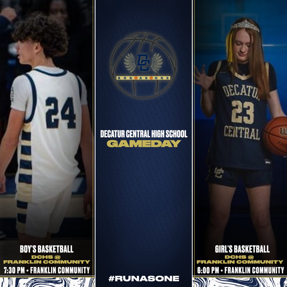 🚨GAME DAY🚨 

Come travel and support your Hawks as the Boy’s open up Conference play! #RunAsOne 

🆚 Franklin Community
⛹️ Boy/Girl Double Header 
📍Franklin Community 
⏰ JV - 6:00 pm
⏰ Varsity - 7:30 pm
🎟️ $7 Cash or Card at the Door 
📸 @indysportsflicks