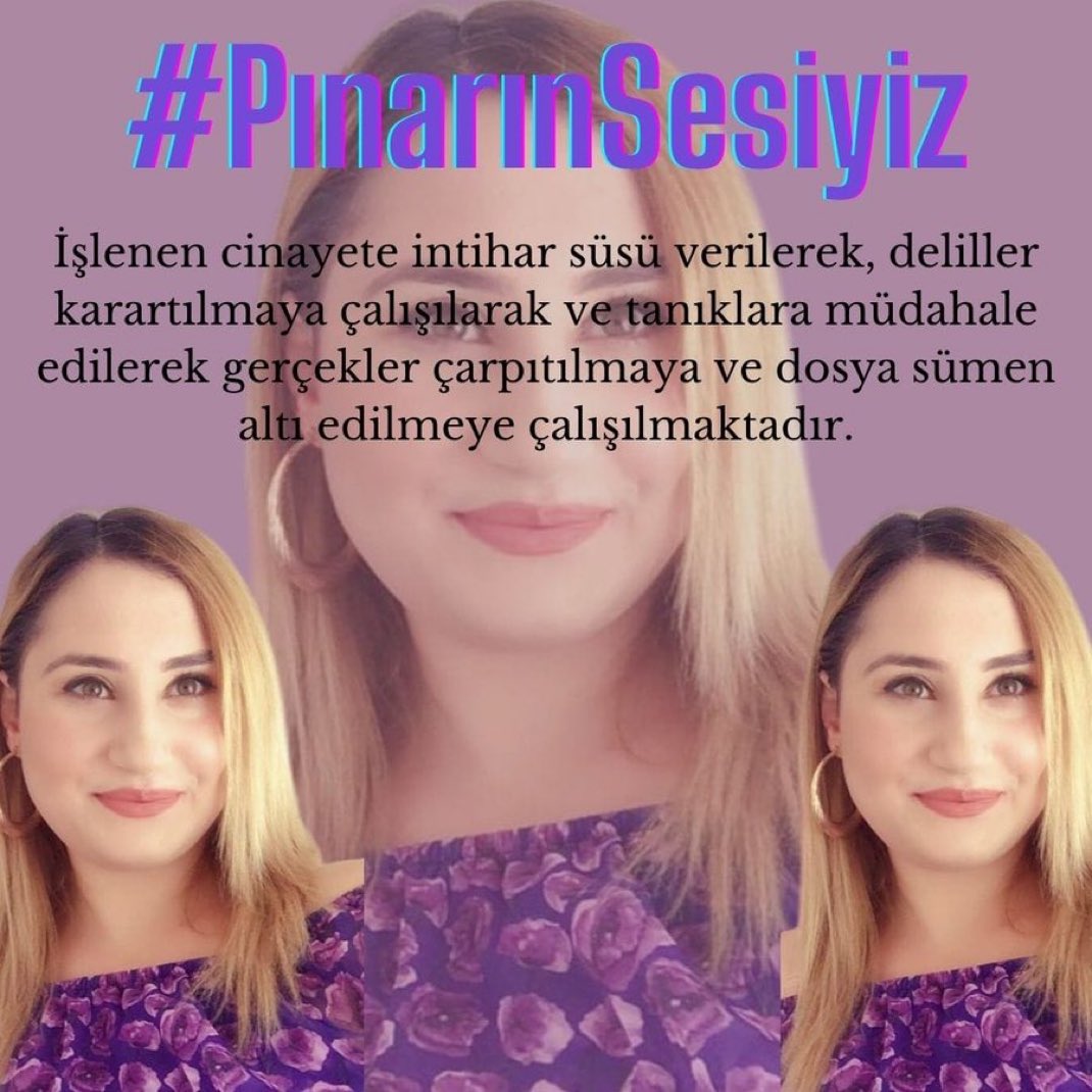 Rastgele bir yere çiçek bıraksak, bir kadının mezarına denk gelecek kadar kadın öIdürüIdü bu ülkede!

Dostlar sizde #PınarınSesiyiz etiketine bir twit yazarak destek olur musunuz?