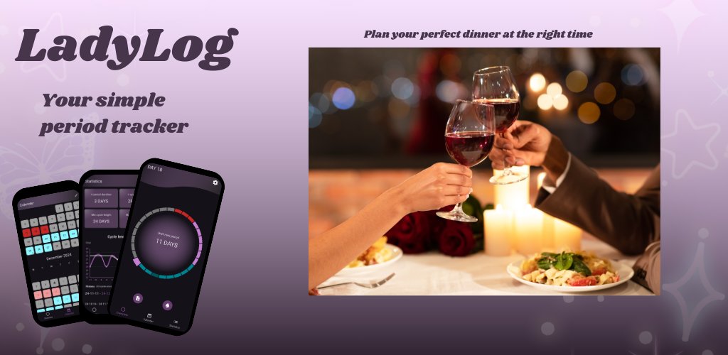 LadyLog_'s tweet image. Plan your perfect dinner 🍷 - Ladylog helps you find the right time

#dasperfektedinner #periodtracking #LadyLog