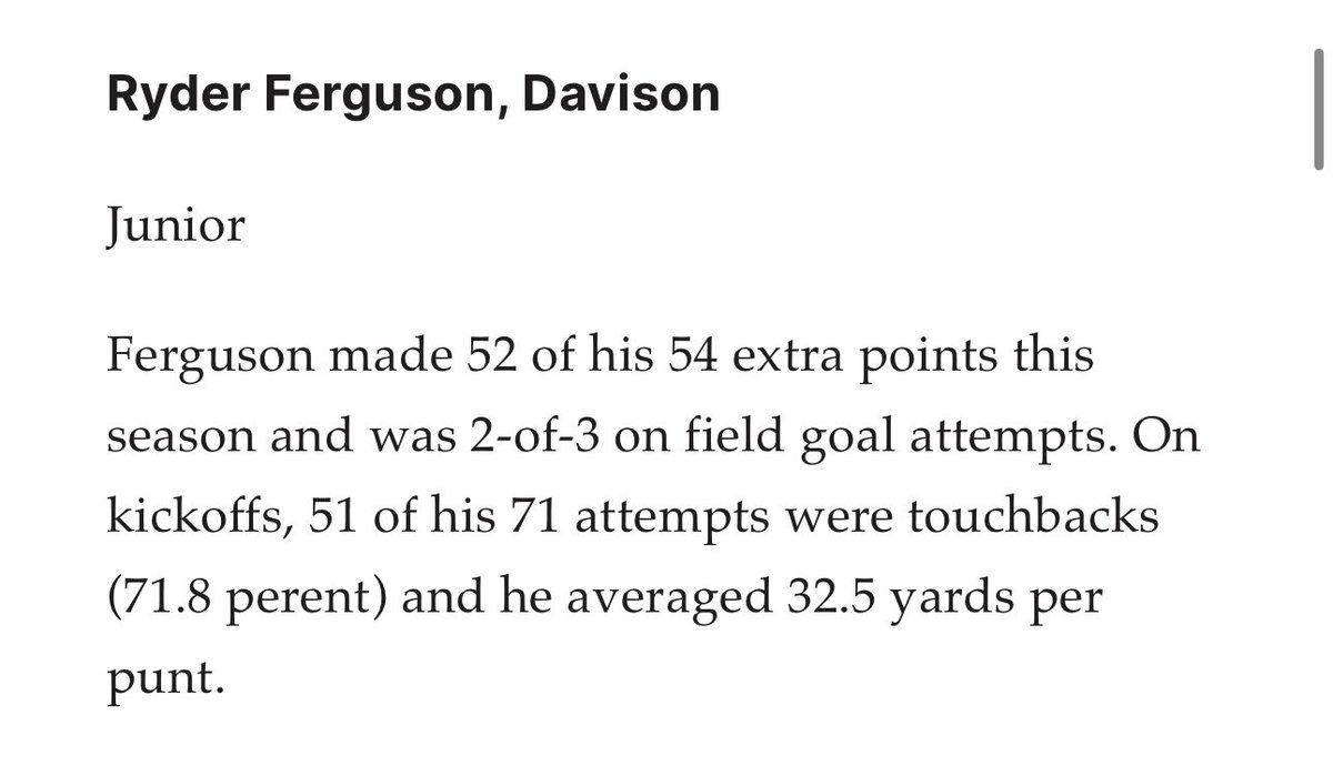 Blessed to Receive First team Flint-Area Dream Team!!