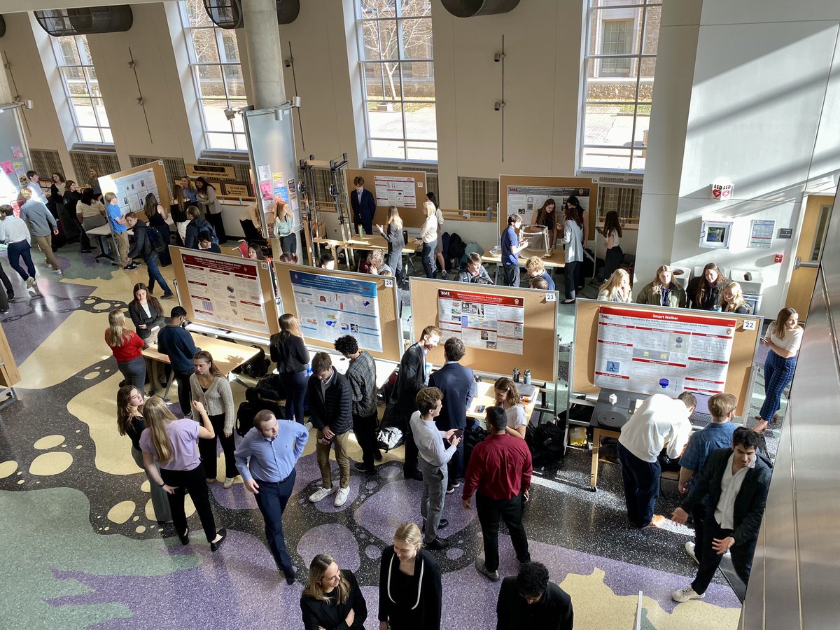 The fall poster presentations have started! Stop by the ECB until 2pm to see the designs our students have built.