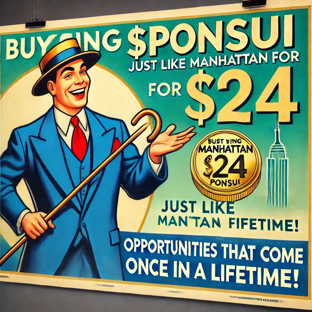 ThePonSUI's tweet image. #ManhattanMoment

In 1626, someone bought Manhattan for $24 and made history. Now it’s your turn! 💸🚀

With $PonSUI, you’re not just buying crypto—you’re buying a legendary deal. Some investments become stories, others become fortunes. 🌟

#PonSUI #Crypto #OnceInALifetime
