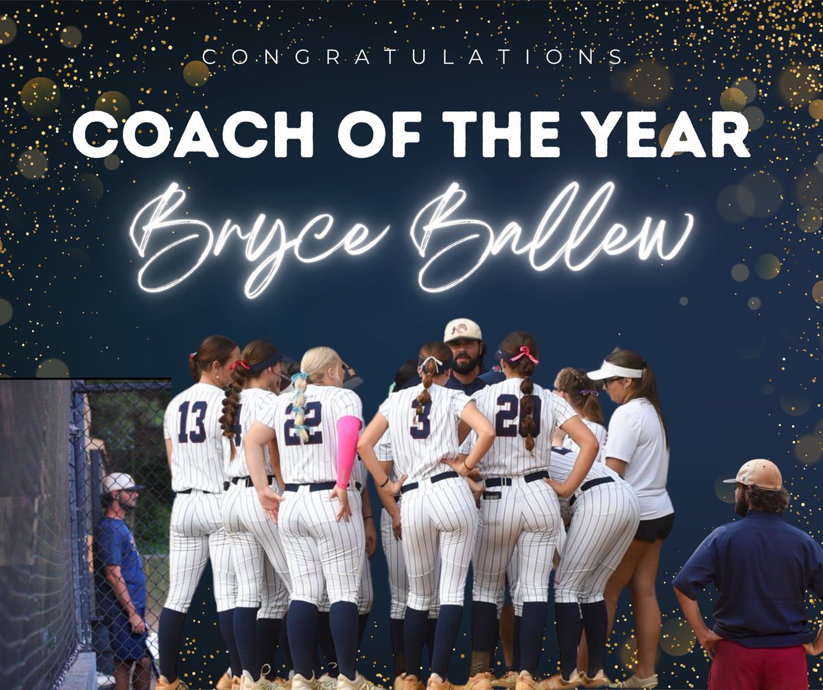 Congratulations to our Head Coach Bryce Ballew for being named the All Region Coach of the Year!  We are so appreciative of your leadership and commitment to our girls.  Thank you for your support and devotion to the team.  Looking forward to many more seasons with Coach Ballew!