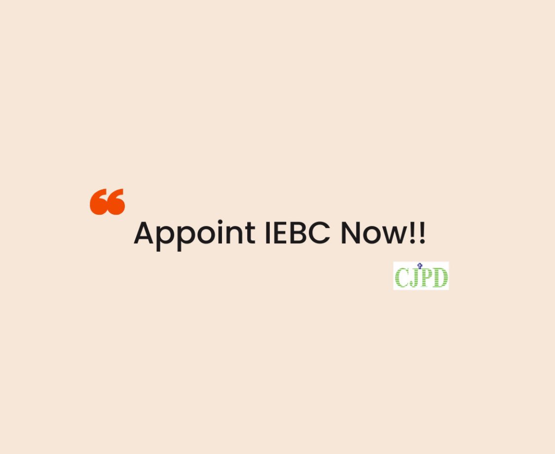 #AppointIEBCNow