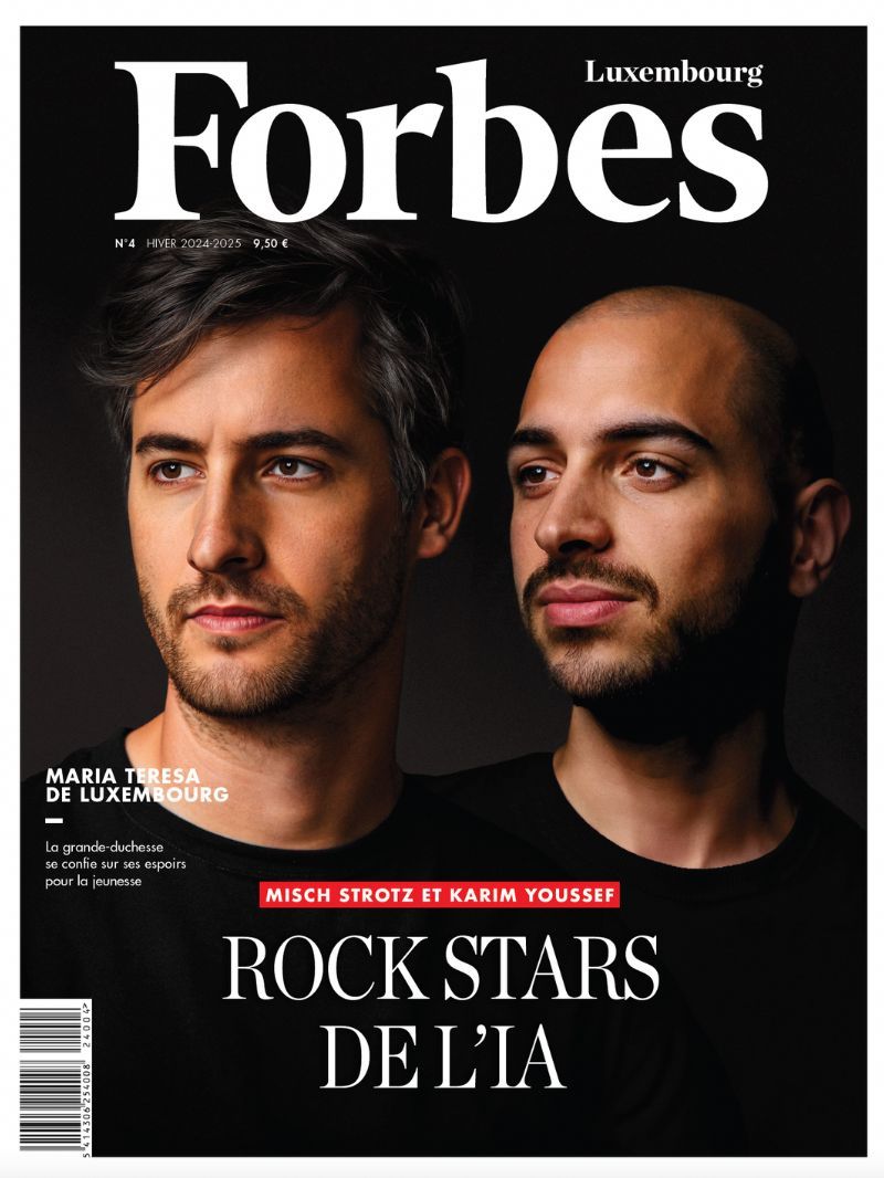 karim_yourself's tweet photo. Guys, I think we just made AI history with LetzAI🤯

This image of @mitch0z  and me was created using @letz_ai and is now featured on the cover of the latest edition of Forbes Luxembourg! https://t.co/Uj2rjX17ec