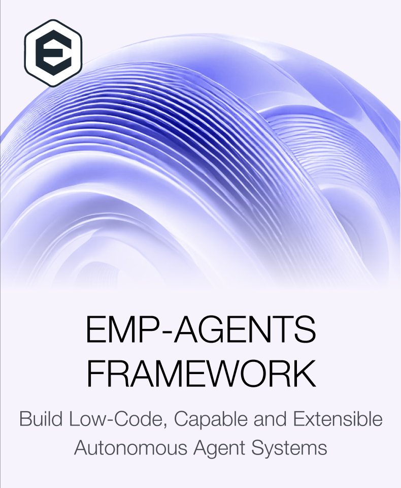: Build Low-Code, Capable and Extensible Autonomous Agent Systems :

We use emp-agents to create the autonomous agentic ecosystem on top of <a href="/SimulacrumIO/">Simulacrum</a> - our Social Rollup built for humans &amp; agents that connects social media with blockchains like Ethereum, Base, &amp; more to allow