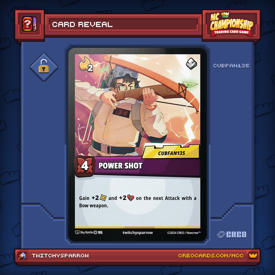 Wanted to share two more of my common and skill cards for MCC TCG! These depict me on Yellow Yaks from Twitch Rivals and the MCC 26 Halloween event when we were Ghostbusters!

Amazing art by <a href="/twitchy_sparrow/">Sparrow</a>