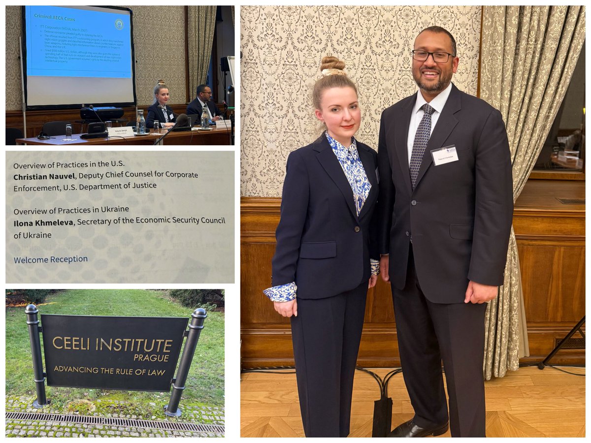 Happy to participate in the International conference on criminalization of sanctions evasion organized by <a href="/CEELI_Institute/">The CEELI Institute</a> 🇨🇿.