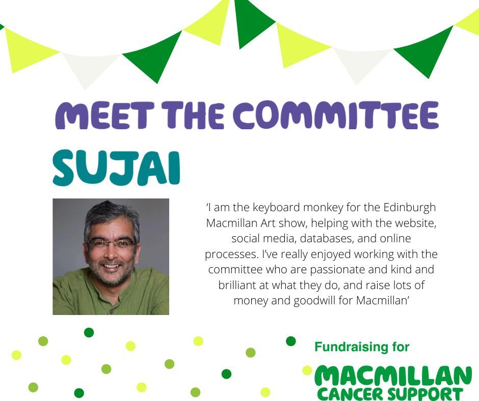 MacArtShow's tweet photo. Meet Sujai! Sujai has been on the committee for an amazing 15 years! Keeping us all right with his ninja IT skills, he's our tech guru and we couldn't do the online show without him!

#volunteer #itguru #artforagreatcause https://t.co/qYHLNJvR3G