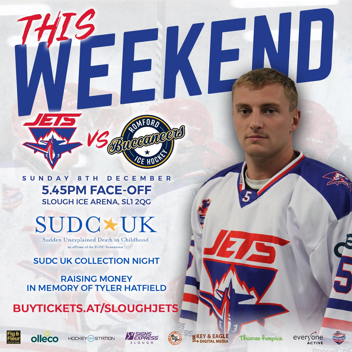 𝗪𝗘𝗘𝗞𝗘𝗡𝗗 𝗣𝗥𝗘𝗩𝗜𝗘𝗪 - 𝗕𝗨𝗖𝗖𝗔𝗡𝗘𝗘𝗥𝗦

Just one game for the Jets this weekend as we welcome the Romford Buccaneers to Slough Ice Arena on Sunday 🏒