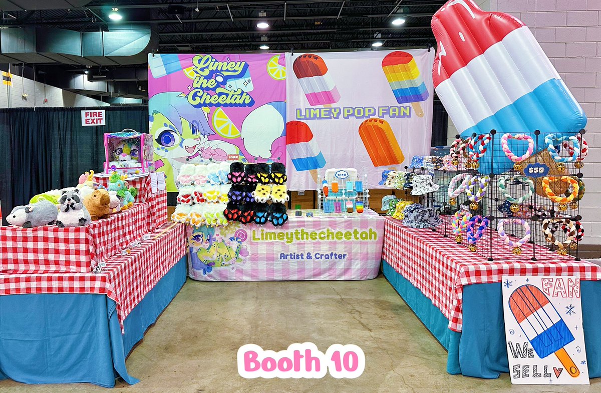 🩷MFF BOOTH 10🩷 We have ALL flavors of POP FAN available! As well as collars and paws. 
We also have the entire <a href="/vovoclubshop/">🩵✨vovo club✨🩵</a> plushie club and hats too!

Come and check our giant POP FAN blowup! 😸💗 #mff2025