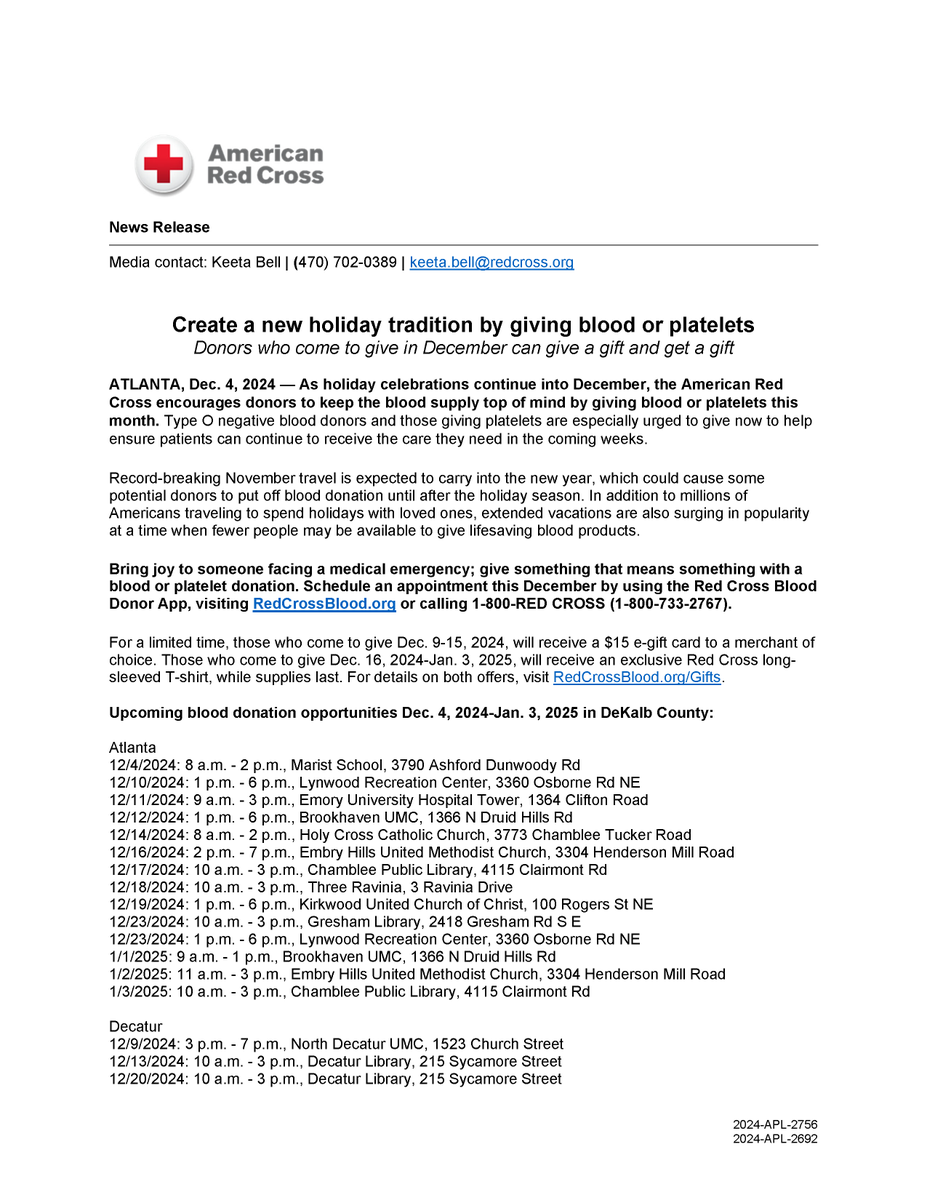 commissionersrb's tweet photo. American Red Cross Blood Drives Around DeKalb

https://t.co/4OIQja2WWW
1-800-RED CROSS (1-800-733-2767)

For details on gift offers, visit https://t.co/KhphuDwUHi https://t.co/mfnvHOG1Jw