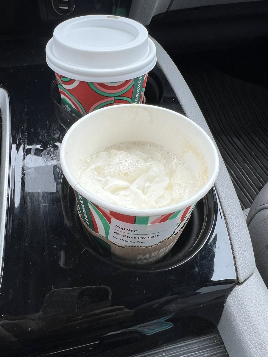 sabm1993's tweet photo. @Starbucks so my grande chestnut praline was more like a tall. Why did I pay $7.00 for this? #onlyatChristmas maybe NOT https://t.co/nZaDI2IfQH