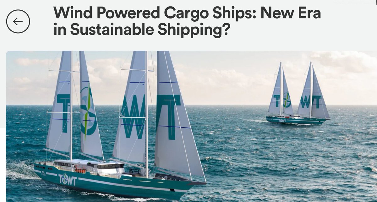 The shipping industry has taken a significant step toward sustainable transportation, as the world’s largest wind-powered cargo ship completed its first transatlantic journey.

#happyeconews 

happyeconews.com/wind-powered-c…