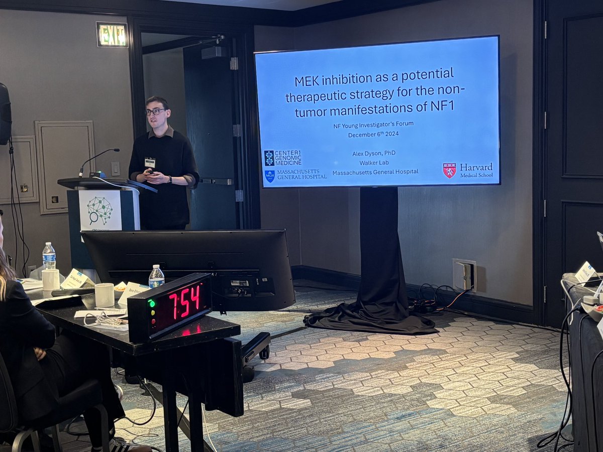 Neurofibromatosis Young Investigators Forum (@nfyiforum) on Twitter photo Alex Dyson, PhD of <a href="/CGM_MGH/">CGM at MGH</a> presents MEK Inhibition as a Potential Therapeutic Strategy for the Non-tumor Manifestations of #Neurofibromatosis Type 1 (#NF1).
#makenfvisible #endnf #MedEd #MedTwitter #MedX #NFYIF #NFYIF24 Alex Dyson, PhD of <a href="/CGM_MGH/">CGM at MGH</a> presents MEK Inhibition as a Potential Therapeutic Strategy for the Non-tumor Manifestations of #Neurofibromatosis Type 1 (#NF1).
#makenfvisible #endnf #MedEd #MedTwitter #MedX #NFYIF #NFYIF24