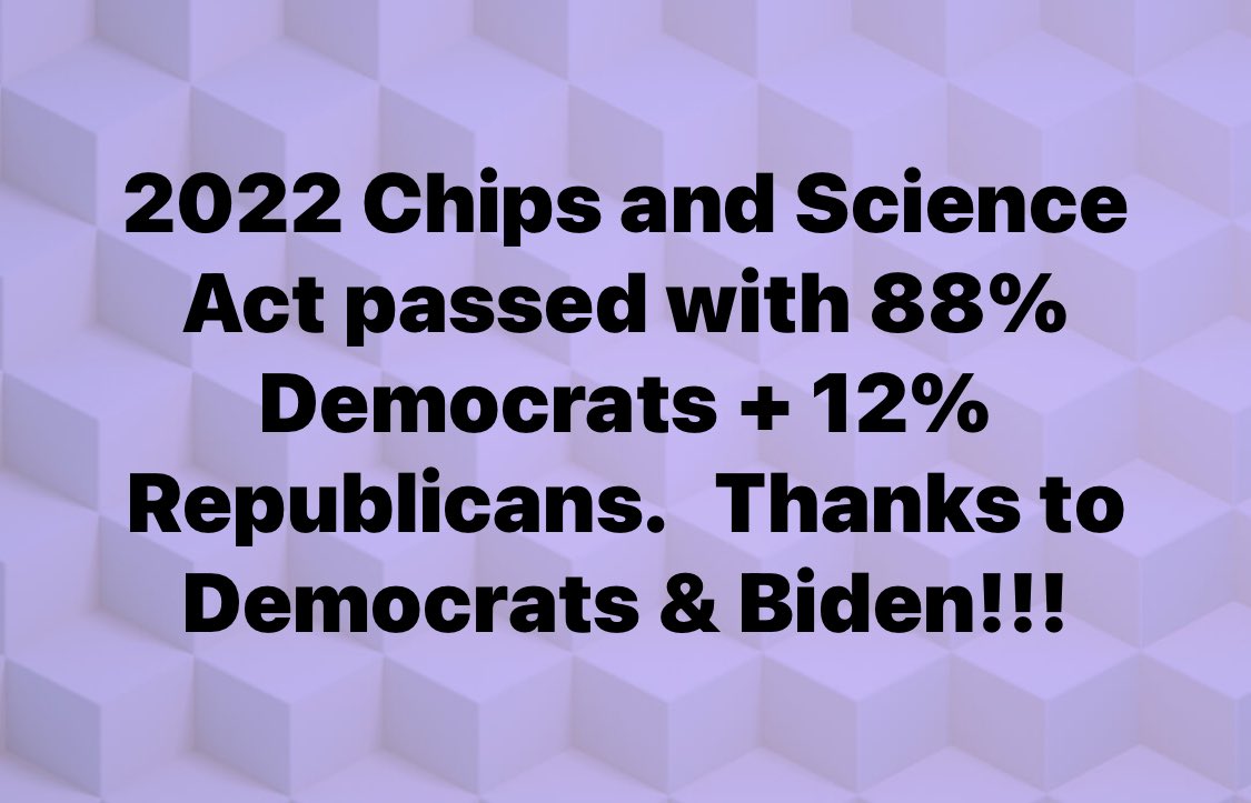 howaboutyou2's tweet photo. @CNBC please tell Kelly Evan’s that she needs to report how #Republicans did not vote for Chips Act.  #Democrats passed the #ChipsAct https://t.co/3LNSkjEyUO