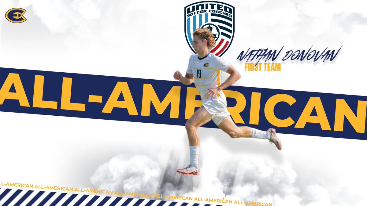 ALL-AMERICAN🌟

Senior forward Nathan Donovan was named 1st team All-American by <a href="/UnitedCoaches/">United Soccer Coaches</a> for the second time in his career! 

Donovan currently leads all NCAA men’s soccer players in scoring this fall—regardless of division—with his 26 goals! 

#RollGolds🔵🟡 | #WinTheDay