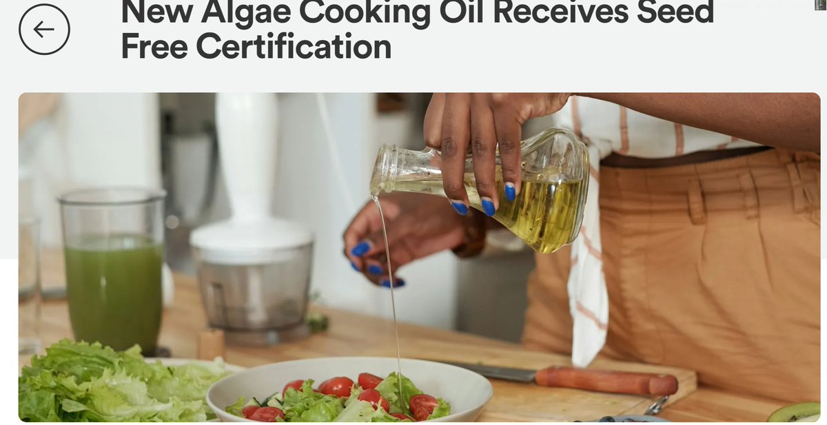 Two U.S. companies have successfully produced algae cooking oil through fermentation, marking a shift in the cooking oil industry.

#happyeconews 

happyeconews.com/new-algae-cook…