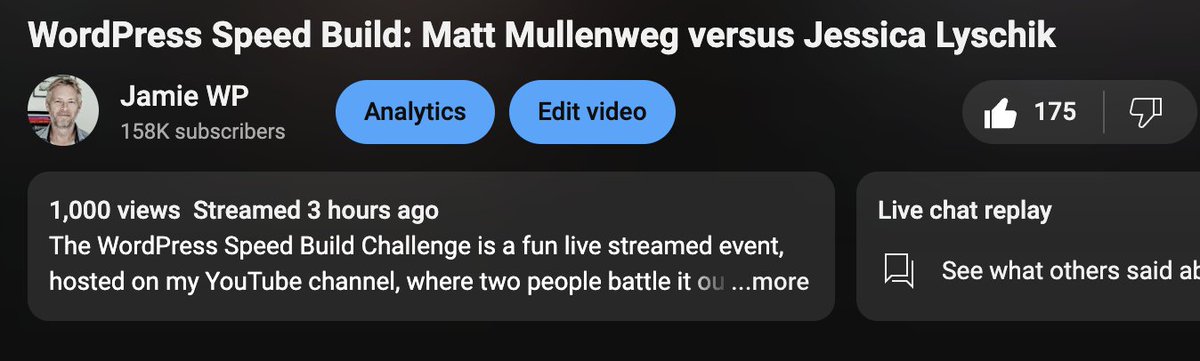 Jamie Marsland - Head of WordPress YouTube ❤️ tweet media