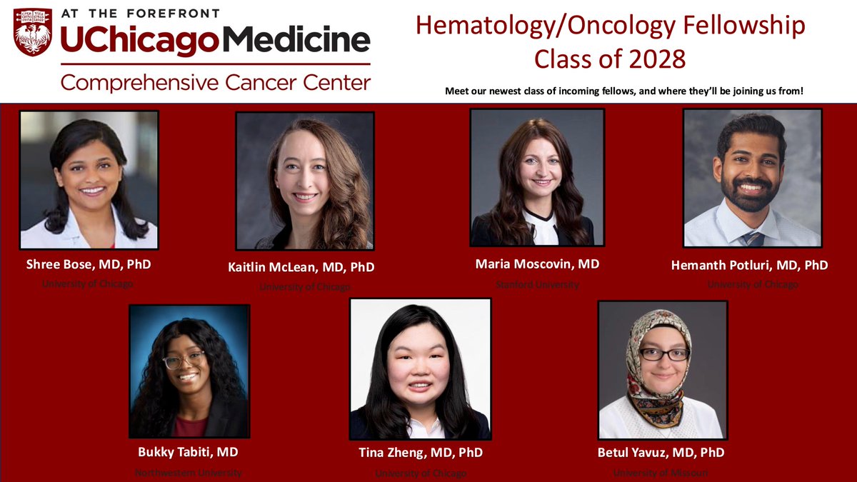 University of Chicago Hem/Onc Fellows (@uchemoncfellows) on Twitter photo We're very excited to announce our class of incoming Hem/Onc fellows, the class of 2028! <a href="/UChicagoHemOnc/">University of Chicago Hematology/Oncology</a> We're very excited to announce our class of incoming Hem/Onc fellows, the class of 2028! <a href="/UChicagoHemOnc/">University of Chicago Hematology/Oncology</a>