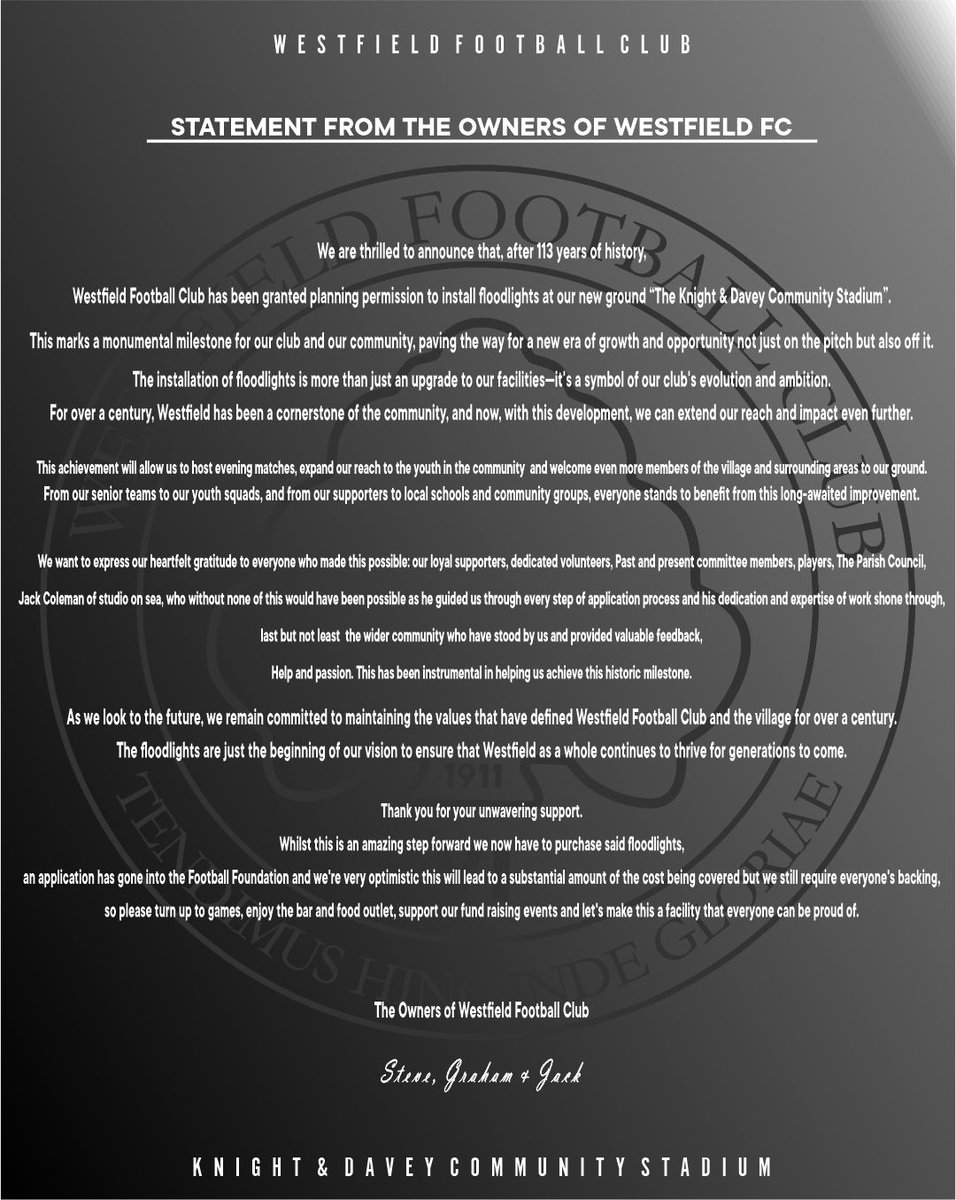 Westfield Football Club tweet media