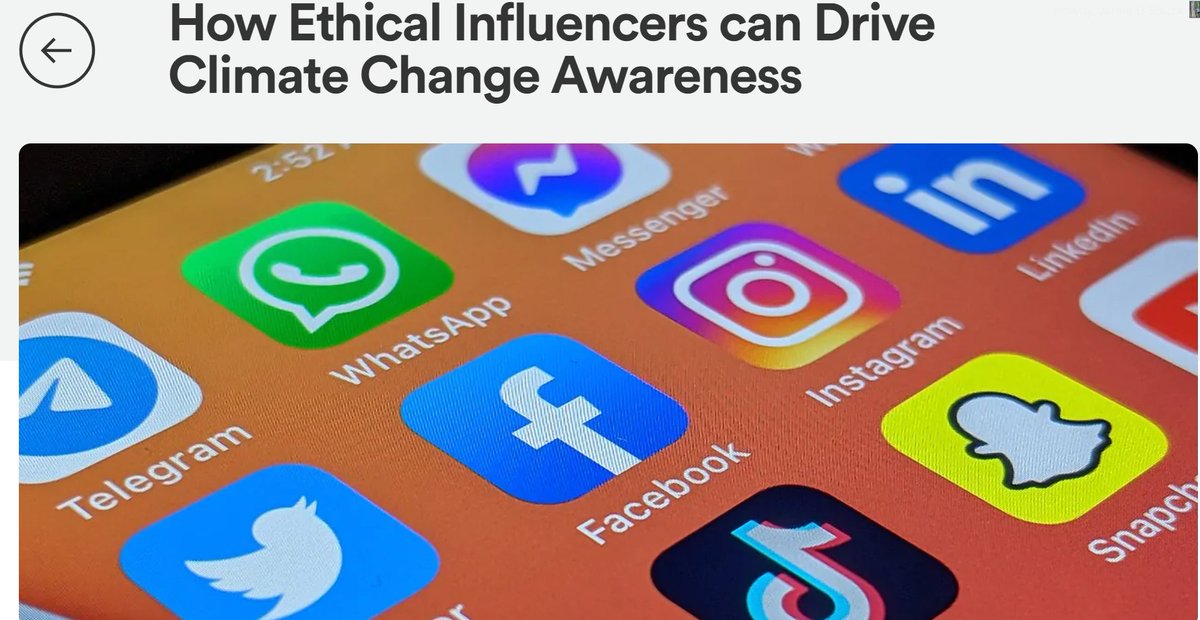 Ethical influencers are social media personalities, bloggers, and content creators who promote sustainable, socially responsible, and ethical living.

#happyeconews 

happyeconews.com/ethical-influe…