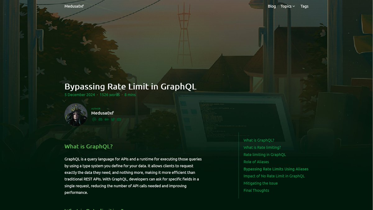 medusa_0xf's tweet image. Checked Out the New Blog Yet? 👀
medusa0xf.com/posts/bypassin…

#API #infosec #graphql