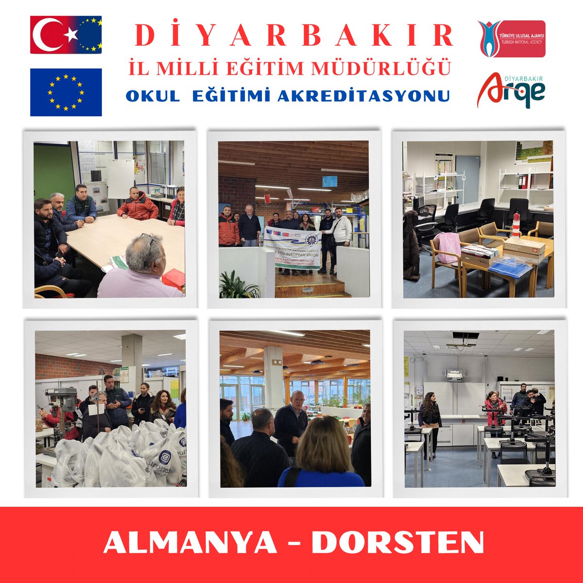 🇪🇺🇹🇷 Erasmus+ Okul Eğitimi Akreditasyonu Programı kapsamında,  24-30 Kasım 2024 tarihleri arasında  Almanya'nın🇩🇪 Dorsten şehrinde iş başı gözlem faaliyetine katılan 10 öğretmenimiz yurda döndü.

Eğitimde uluslararası deneyimler kazanarak mesleki gelişimlerine katkıda bulunan