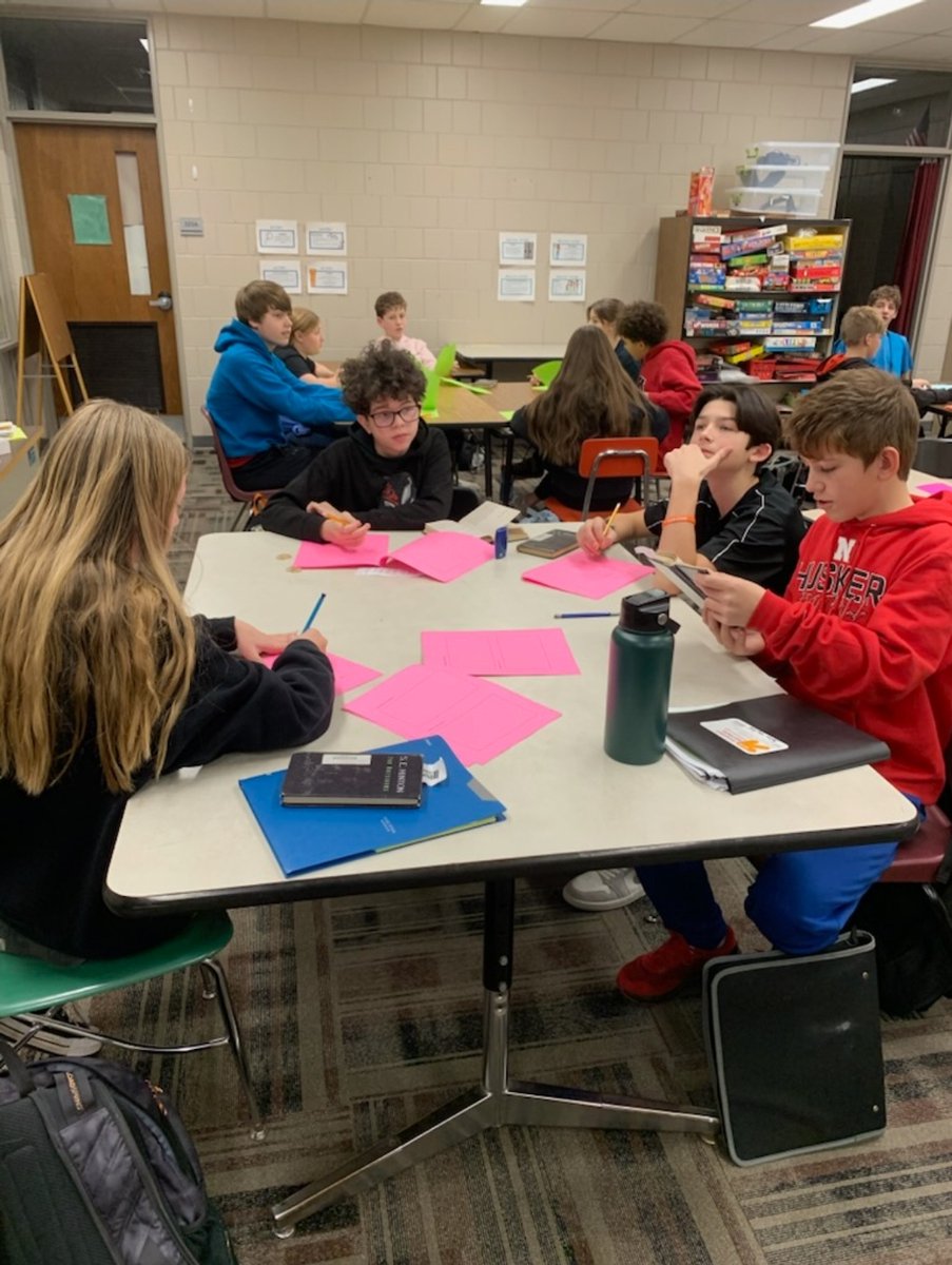 7th Grade Lancers students are working hard in ELA Silver, Mrs. Spooner's class, to prepare for a mock trial where "The Outsiders" character, Johnny, will be determined guilty or not guilty for his actions!