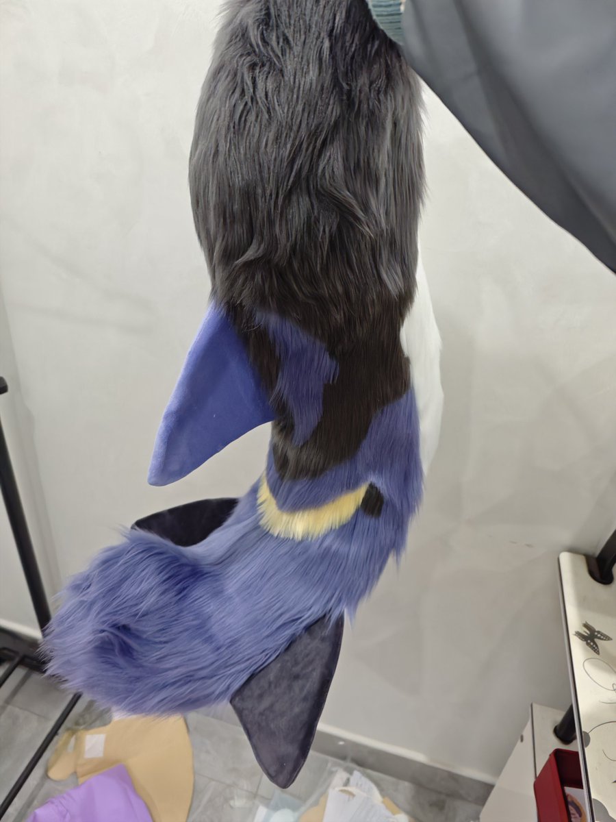 hongyetutu_'s tweet photo. The finned tail of a cat is being made——#fursuitmaker #furry #fursuit #fursuits #fursuittutorial #fursuitwip #furryfandom #furrytiktok #FursuitEveryday #kemono #fursuithead #fursuitcommission https://t.co/rw1KlYAuHa