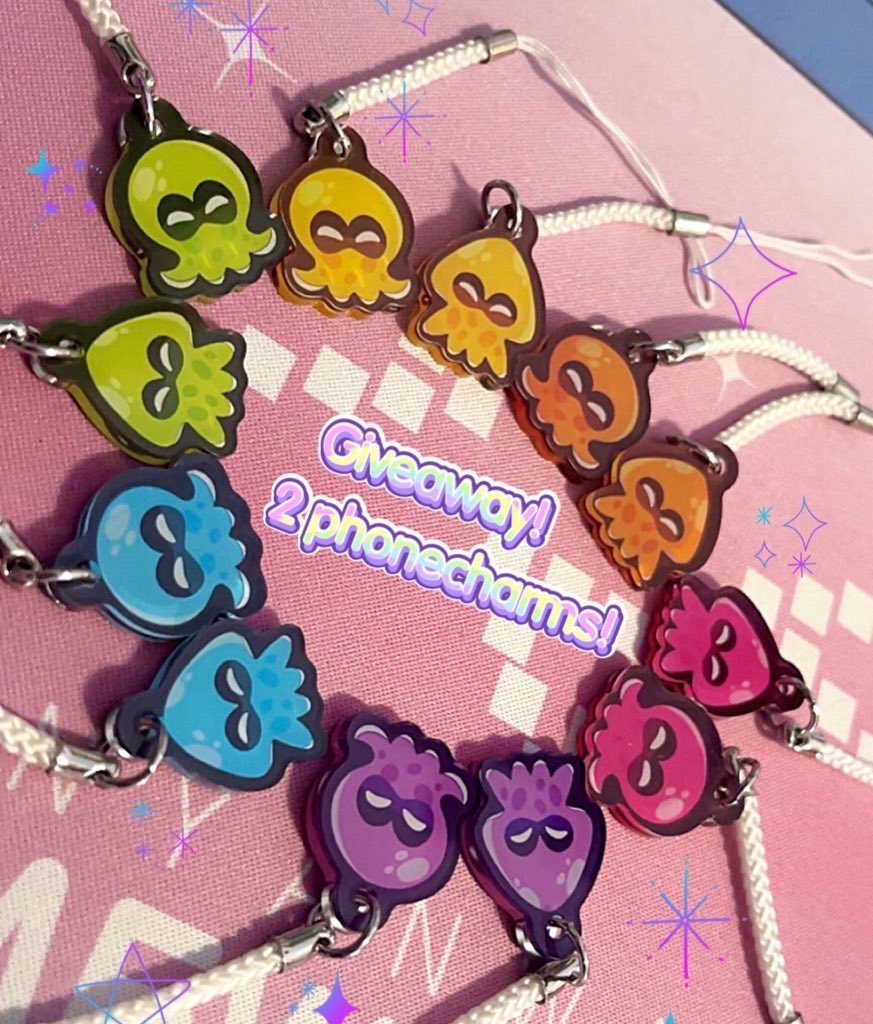 💜Giveaway💜

Win 2 Splatoon phonecharms to match with your bestie or partner!

To enter:
•Rt+like this post
•Follow me
•Comment which colors are your favorite
 
 Ends the 12/12!
#Splatoon #splatoonart
