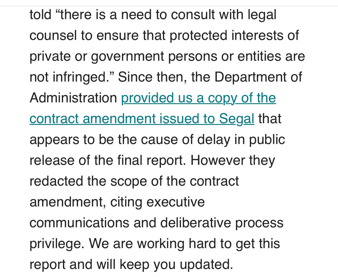 The Alaska Political Report has been trying to obtain this salary study since the end of June. We’ve been repeatedly denied. Richard Ward from Segal, the contractor, also refused to give any information. What are they hiding? Why won’t the release this public information? #akleg