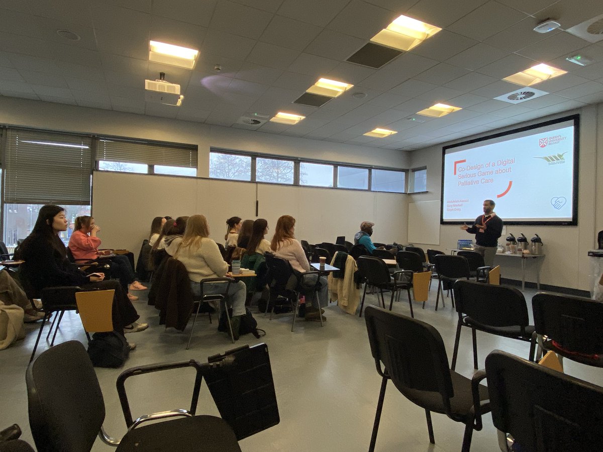 GaryMitchellRN's tweet photo. #Proud of @QUBSONM #PhD #Researcher Abdulelah Alanazi who hosted his 1st #CoDesign workshop with #Students #Clinicians #People with #LivedExperience 🤩👏🏻 Abdulelah is co-designing a #SeriousGame about #PalliativeCare for #HealthProfessional Students! #Excited for next steps! 😊 https://t.co/d4vD9lc652