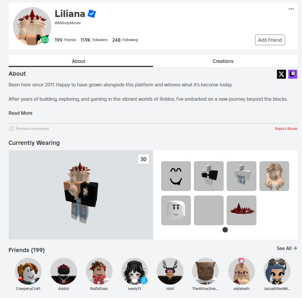watermelonloard's tweet photo. @redroseyviper Beware of melodymusee (Liliana), this person is still approaching people trying to get access to their account through their avatars. This person may be targeting specific individuals as I was in a game with no players for testing purposes. https://t.co/IXIrvJAe2y