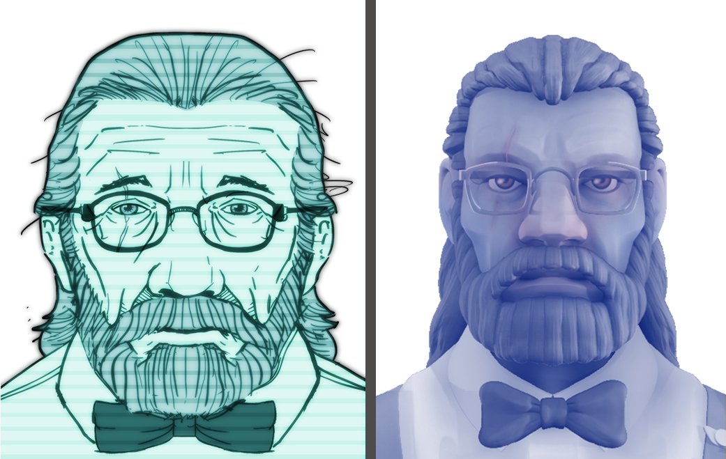 We were feeling a bit nostalgic after the anniversary and browsing some folders we found the initial portraits for the game's characters. Take a look!

If you are curious about how the other characters looked join our Discord discord.gg/uApUD2rTqt